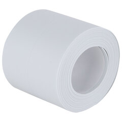 Клейкая лента бордюрная для ванны и кухни 60 мм х 3,2 м, белая, акриловая основа, WBZ (ВБЗ), 700429