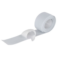 Клейкая лента бордюрная для ванны и кухни 38 мм х 3,2 м, белая, акриловая основа, WBZ (ВБЗ), 700430