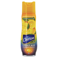 Освежитель воздуха аэрозольный 300 мл CHIRTON (Чиртон) Light Air "Сочный лимон", сухое распыление, 45620