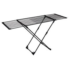 Сушилка напольная для белья раскладная, 3 зоны сушки, 20 метров, LAIMA HOME DUO SLIDING BLACK, 700469