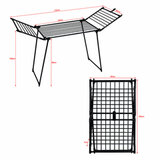 Сушилка напольная для белья раскладная 3 зоны сушки, 19 метров LAIMA HOME TRIO BLACK, 700470