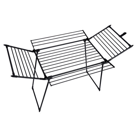 Сушилка напольная для белья раскладная, 5 зон сушки, 25 метров, LAIMA HOME MEGA BLACK, 700471