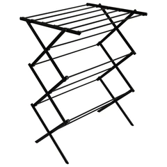 Сушилка напольная МИНИ для белья раскладная, 6 уровней, 10 метров, LAIMA HOME LADDER BLACK, 700473