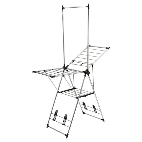 Сушилка напольная для белья раскладная, 6 зон сушки, 18 метров, LAIMA HOME GRANDIOSE STAR, 700474