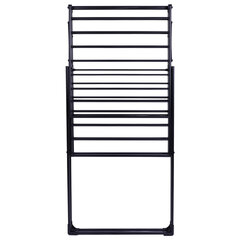 Сушилка напольная для белья раскладная, 4 зоны, 2 уровня, 22 метра, LAIMA HOME QUATRO BLACK, 700475