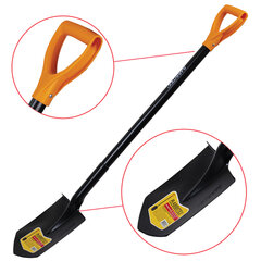 Лопата штыковая стальная 19&times;27 см, ОБЩАЯ ДЛИНА 115 см, черенок сталь, V-ручка, RABBITEX (РАББИТЕКС) &laquo;STRONG METAL&raquo;, 700476