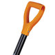 Лопата штыковая стальная 19х27 см, ОБЩАЯ ДЛИНА 115 см, черенок сталь, V-ручка, RABBITEX (РАББИТЕКС) "STRONG METAL", 700476