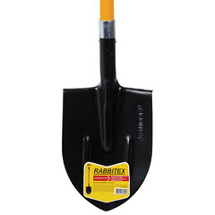 Лопата штыковая стальная 21&times;29 см, ОБЩАЯ ДЛИНА 115 см, черенок стекловолокно, V-ручка, RABBITEX (РАББИТЕКС) &laquo;FIBERGLASS&raquo;, 700477