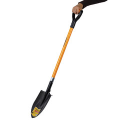 Лопата штыковая стальная 21&times;29 см, ОБЩАЯ ДЛИНА 115 см, черенок стекловолокно, V-ручка, RABBITEX (РАББИТЕКС) &laquo;FIBERGLASS&raquo;, 700477