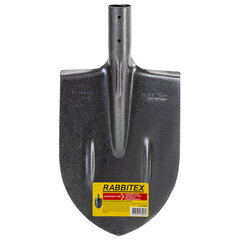 Лопата штыковая без черенка 20&times;40 см, ребра жесткости, рельсовая сталь, RABBITEX (РАББИТЕКС) &laquo;RAIL STEEL&raquo;, 700479