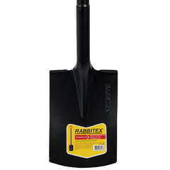 Лопата прямоугольная стальная 19&times;27 см, ОБЩАЯ ДЛИНА 115 см, черенок сталь, V-ручка, RABBITEX (РАББИТЕКС) &laquo;STRONG METAL&raquo;, 700480