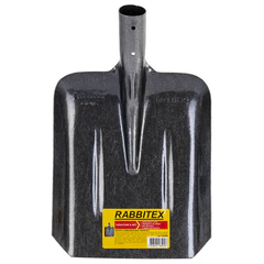 Лопата совковая без черенка 22&times;35 см, ребра жесткости, рельсовая сталь, RABBITEX (РАББИТЕКС) &laquo;RAIL STEEL&raquo;, 700488