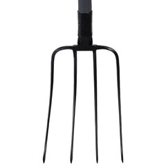 Вилы садовые стальные 22&times;30 см, ОБЩАЯ ДЛИНА 120 см, черенок сталь, V-ручка, RABBITEX (РАББИТЕКС) &laquo;STRONG METAL&raquo;, 700490