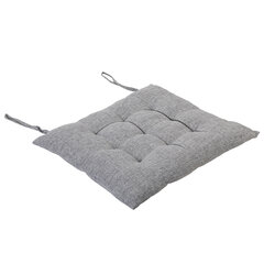 Подушка на стул &laquo;РОГОЖКА&raquo;, 40&times;40 см, полиэстер, светло-серая, PRIMILA (ПРИМИЛА) LUX, 700498