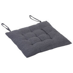 Подушка на стул &laquo;РОГОЖКА&raquo;, 40&times;40 см, полиэстер, серая, PRIMILA (ПРИМИЛА) LUX, 700499