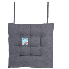 Подушка на стул &laquo;РОГОЖКА&raquo;, 40&times;40 см, полиэстер, серая, PRIMILA (ПРИМИЛА) LUX, 700499