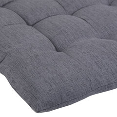 Подушка на стул &laquo;РОГОЖКА&raquo;, 40&times;40 см, полиэстер, серая, PRIMILA (ПРИМИЛА) LUX, 700499