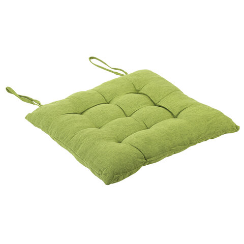 Подушка на стул "РОГОЖКА", 40x40 см, полиэстер, зеленая, PRIMILA (ПРИМИЛА) LUX, 700500