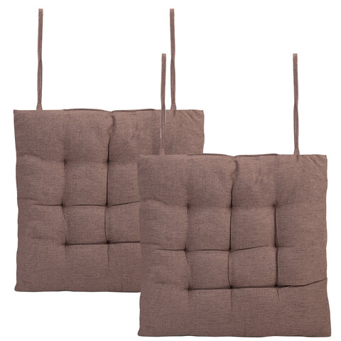 Подушка на стул "РОГОЖКА", 40x40 см, полиэстер, коричневая, PRIMILA (ПРИМИЛА) LUX, 700501 - фото 7