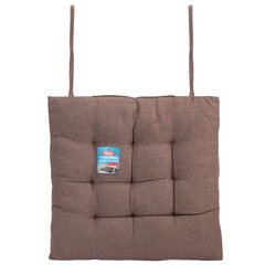 Подушка на стул &laquo;РОГОЖКА&raquo;, 40&times;40 см, полиэстер, коричневая, PRIMILA (ПРИМИЛА) LUX, 700501