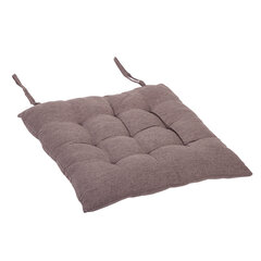 Подушка на стул &laquo;РОГОЖКА&raquo;, 40&times;40 см, полиэстер, коричневая, PRIMILA (ПРИМИЛА) LUX, 700501