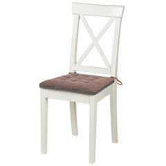 Подушка на стул &laquo;РОГОЖКА&raquo;, 40&times;40 см, полиэстер, коричневая, PRIMILA (ПРИМИЛА) LUX, 700501