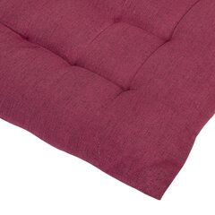 Подушка на стул &laquo;РОГОЖКА&raquo;, 40&times;40 см, полиэстер, бордовая, PRIMILA (ПРИМИЛА) LUX, 700502