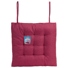 Подушка на стул &laquo;РОГОЖКА&raquo;, 40&times;40 см, полиэстер, бордовая, PRIMILA (ПРИМИЛА) LUX, 700502