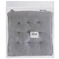 Подушка на стул &laquo;ВЕЛЬВЕТ&raquo; 38&times;38 см, полиэстер, серая, PRIMILA (ПРИМИЛА) CLASSIC, 700504