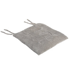 Подушка на стул &laquo;ВЕЛЬВЕТ&raquo; 38&times;38 см, полиэстер, серая, PRIMILA (ПРИМИЛА) CLASSIC, 700504