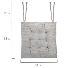 Подушка на стул &laquo;ВЕЛЬВЕТ&raquo; 38&times;38 см, полиэстер, серая, PRIMILA (ПРИМИЛА) CLASSIC, 700504