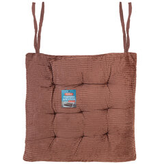 Подушка на стул &laquo;ВЕЛЬВЕТ&raquo; 38&times;38 см, полиэстер, коричневая, PRIMILA (ПРИМИЛА) CLASSIC, 700506