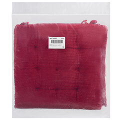 Подушка на стул &laquo;ВЕЛЬВЕТ&raquo; 38&times;38 см, полиэстер, бордовая, PRIMILA (ПРИМИЛА) CLASSIC, 700507