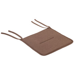 Подушка на стул плоская &laquo;РОГОЖКА&raquo; 37&times;37 см, полиэстер, коричневая, PRIMILA (ПРИМИЛА) STANDARD, 700509