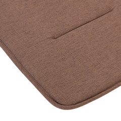 Подушка на стул плоская &laquo;РОГОЖКА&raquo; 37&times;37 см, полиэстер, коричневая, PRIMILA (ПРИМИЛА) STANDARD, 700509