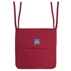 Подушка на стул плоская &laquo;РОГОЖКА&raquo; 37&times;37 см, полиэстер, бордовая, PRIMILA (ПРИМИЛА) STANDARD, 700510