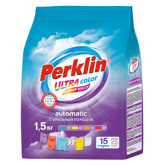 Стиральный порошок автомат 1,5 кг PERKLIN (ПЕРКЛИН) ULTRA &laquo;Color&raquo;, УЛУЧШЕННАЯ ФОРМУЛА, универсальный, 700605