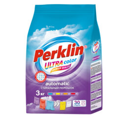 Стиральный порошок автомат 3 кг PERKLIN (ПЕРКЛИН) ULTRA &laquo;Color&raquo;, УЛУЧШЕННАЯ ФОРМУЛА, универсальный, 700606
