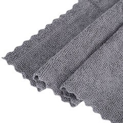 Салфетки из МИКРОФИБРЫ 30&times;30 см, GRAY, big pack, КОМПЛЕКТ 10 штук, 180 г/<wbr/>м<sup>2</sup>, LAIMA HOME, 700609