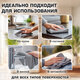 Салфетки из МИКРОФИБРЫ 30х30 см, GRAY, big pack, КОМПЛЕКТ 10 штук, 180 г/м2, LAIMA HOME, 700609