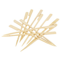 Пики для канапе бамбуковые ГОЛЬФ 12 см, 100 шт., КП, 133044