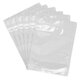 Пакеты дой-пак с замком ZIP LOCK, прозрачные, 140х200 + 40 мм, КОМПЛЕКТ 100 штук, 70 мкм, BRAUBERG, 700697