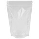 Пакеты дой-пак с замком ZIP LOCK, прозрачные, 140х200 + 40 мм, КОМПЛЕКТ 100 штук, 70 мкм, BRAUBERG, 700697