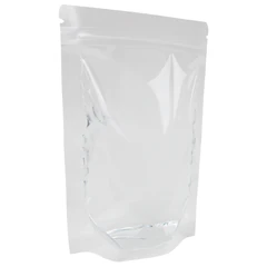 Пакеты дой-пак с замком ZIP LOCK, прозрачные, 140&times;200 + 40 мм, КОМПЛЕКТ 100 штук, 70 мкм, BRAUBERG, 700697