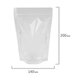 Пакеты дой-пак с замком ZIP LOCK, прозрачные, 140х200 + 40 мм, КОМПЛЕКТ 100 штук, 70 мкм, BRAUBERG, 700697