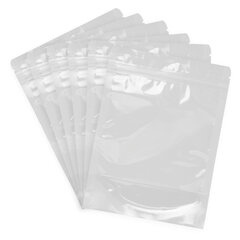 Пакеты дой-пак с замком ZIP LOCK, прозрачные, 160х240 + 40 мм, КОМПЛЕКТ 100 штук, 70 мкм, BRAUBERG, 700698