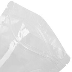 Пакеты дой-пак с замком ZIP LOCK, прозрачные, 160х240 + 40 мм, КОМПЛЕКТ 100 штук, 70 мкм, BRAUBERG, 700698