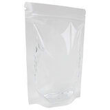 Пакеты дой-пак с замком ZIP LOCK, прозрачные, 200х300 + 50 мм, КОМПЛЕКТ 100 штук, 70 мкм, BRAUBERG, 700700