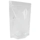 Пакеты дой-пак с замком ZIP LOCK, прозрачные, 200х300 + 50 мм, КОМПЛЕКТ 100 штук, 70 мкм, BRAUBERG, 700700