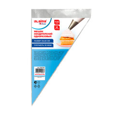 Мешок кондитерский одноразовый 20&times;30 см, размер M, КОМПЛЕКТ 100 штук, 35 мкм, LAIMA Home, 700702